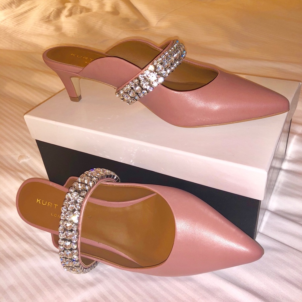 Kurt Geiger London kitten heels mules sz.38/8 - Picture 4 of 5